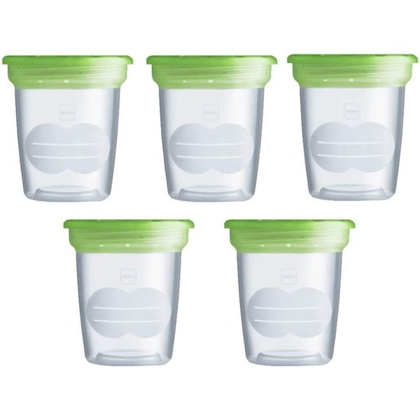 MAM Set of 5 Milk and Food Containers - Durable