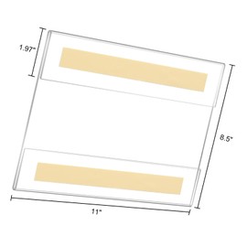 Ludery Acrylic Sign Holder 8.5 x 11 Wall Mount,Sign Holder Clear Plastic Picture Frames with Double Sided Tape for Office, Home, Store, Restaurant - Landscape(3 Pack)