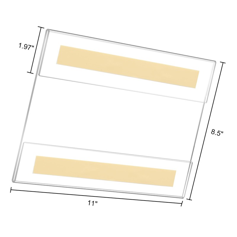 Ludery Acrylic Sign Holder 8.5 x 11 Wall Mount,Sign Holder