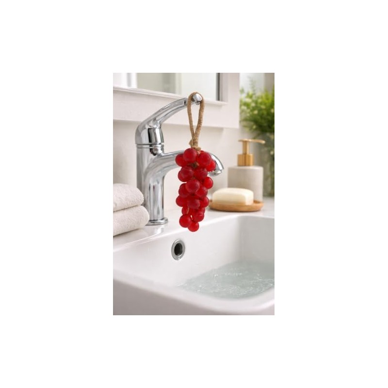 Jabón artesanal racimo de uvas rojo – Hidratante y decorativo