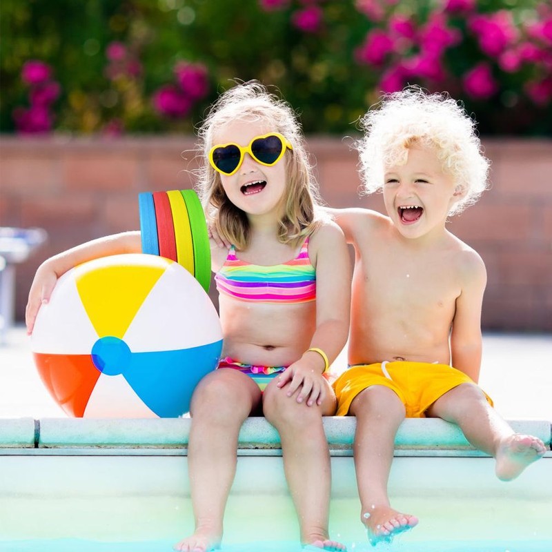 4 Pcs Kids Arm Float Discs EVA Swim Float Colorful