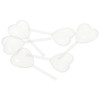 SHUATI 50Pcs 4ml Transparent Liquid Dropper, Heart Shape Plastic Squeeze