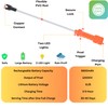 Cattle Prod, Rechargeable Electric Livestock Prod with 2 LED Lights,
