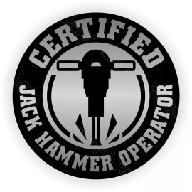 Unbranded/Generic 3pk Funny Jack Hammer Operator Hard Hat Stickers Safety Helmet Decal Jackhammer