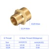 M METERXITY 4 Pack Male Thread Pipe Fitting - Hex