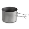 1100ML / 1600ML Titanium Pot Pan Set Super Lightweight Camping