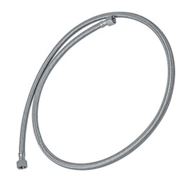HFS(R) 1/2" Female JIC Stainless Steel Braided Hose 48" Length, w/PTFE Liner, 300PSI (48 inch)