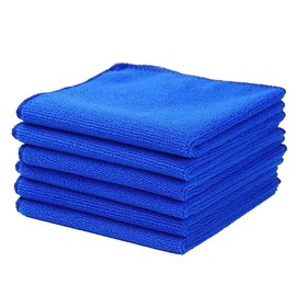 RSV Clean Microfiber Dish Towels 12" x 12" Inch Blue - 20 Pack Premium Microfiber Towels for Cleaning Glass, Kitchens, Bathrooms, Automotive, Supplies & Products