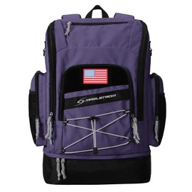 Maelstrom Swim Backpack,35L Swimming Bag with Separate Shoes Compartment,Swim Gear Bag for Beach,Athlete Sports Gym Rucksack for Men and Women (Purple)