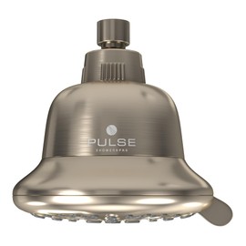 PulsePure Filtered Rain Showerhead with Brushed Nickel Finish - 2003-BN - 7 Function Rainfall Showerhead | 15 Stage Filter Cartridge | Self-Cleaning | Easy Installation