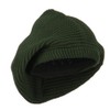 Medium Crown New Rasta Beanie Hat - Olive OSFM
