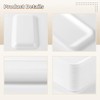 60 Pcs Crafts Foam Trays, White Foam Supermarket Disposable Poultry