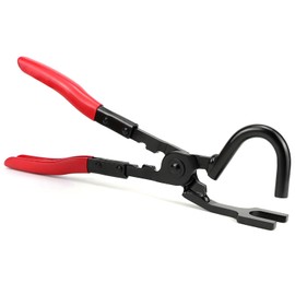 QWORK® Car Exhaust Hanger Removal Pliers - Muffler Hook Removal Tool - Made of Hardened Steel - Suitable for Cars, SUVs and Trunk