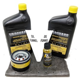 Briggs & Stratton 15W-50 (2 Quarts) Full Synthetic Vanguard Engine Oil Change Kit with Fuel Treatment