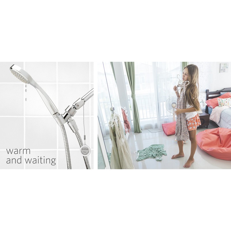 ShowerStart 1-Spray Pattern with 1.5 GPM 3.1-in. Wall Mount Handheld