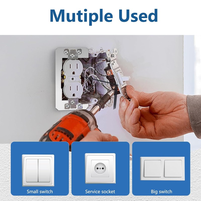 KONEWONG Wall Plate Spacer, 3 Pcs Outlet Spacers for Electrical