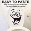 JOCXZI 4pcs Stickers-Funny Wall Sticker Toilet Seat Toilet Seat Wall