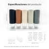 Kit de Viaje Envases Silicona INCLUYE 2 Protectores Para Cepillos
