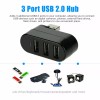 Unbranded Mini 3 Port USB 2.0 Rotating Splitter Adapter Hub