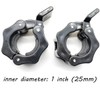 Tioamy Barbell Clamps Dumbbell Spinlock Collars Clips for Standard Weight
