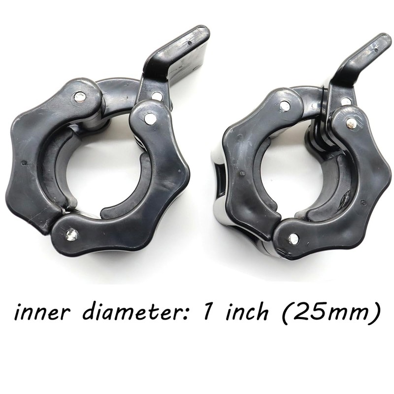 Tioamy Barbell Clamps Dumbbell Spinlock Collars Clips for Standard Weight