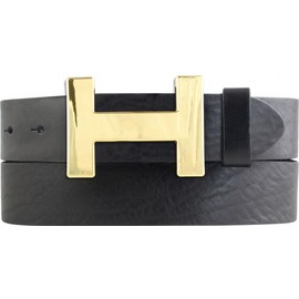 BELTINGER Henry Designer Belt Made of Full Cowhide Leather, 4 cm, Elegant Leather Belt for Men and Women, 40 mm, Shiny Gold, Black, Gold