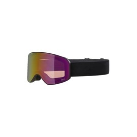 ALPINA FERNIE Q-LITE Mirrored, Contrast Enhancing & Polarised OTG Ski Goggles with 100% UV Protection for Adults, Matte Black, One Size