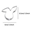 WDYJMALL Rabbit Hare Bunny Head Shaped Cookie Cutter