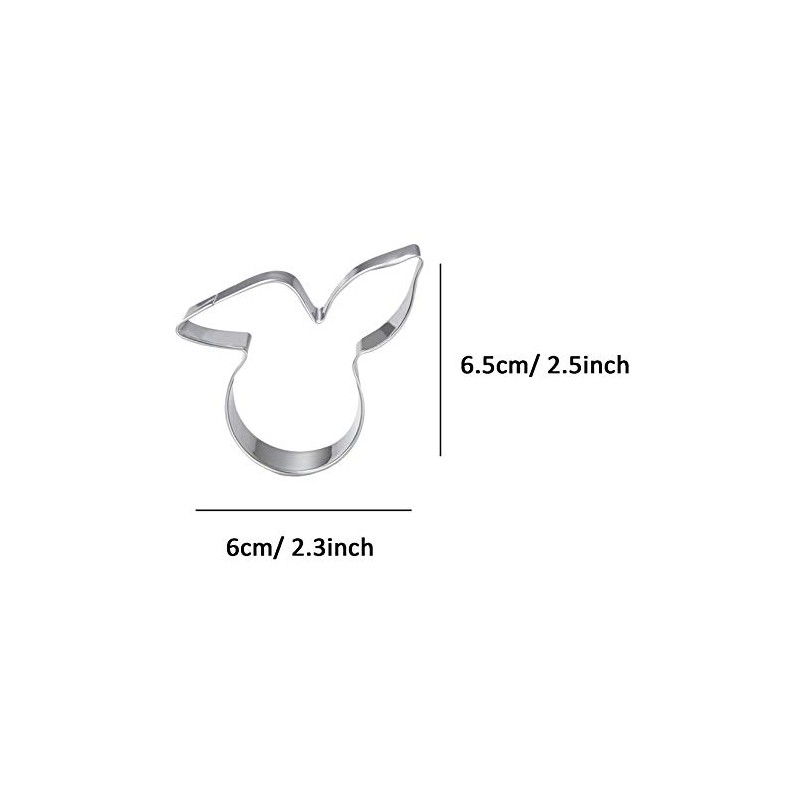 WDYJMALL Rabbit Hare Bunny Head Shaped Cookie Cutter