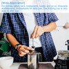 uxcell Manual Whipped Cream Dispenser, 13oz/400ml Stainless Steel Handheld DIY