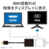 Elecom AD-HDMIVGABK2 Adapter HDMI VGA Black