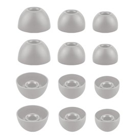 Aginkgo Replacement Ear Tips for Beats Fit Pro, Beats Studio Buds+, Beats Studio Buds, Beats Solo Buds Silicone Earbuds Washable Noise Isolation, Fit in The Charging Case, 6 Pairs S/M/L, Sage Gray