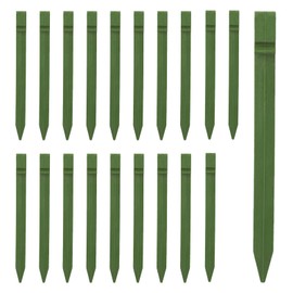 Plastic Ground Stakes 25cm Heavy Duty Landscape Edging Tent Stakes Spikes for Outdoor Garden Lawn Edging Patio Boards Tents (20, Green)