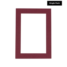 8x10 Mat for 5x7 Photo - Precut Maroon Picture Matboard for Frames Measuring 8 x 10 Inches - Bevel Cut Matte to Display Art Measuring 5 x 7 Inches - Acid Free ONE MAT with Backing Board & Clear Bag