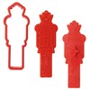 PME CH24CCC100 Christmas Cookie Cutter & Stamp, The Nutcracker, Plastic,