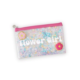 Pop Fizz Designs Flower Girl Gift - Flower Girl Cosmetic Bag (1 Pack) | Will You Be My Flower Girl Proposal Gifts | Flower Girl Thank You Present | Flower Girl Gifts from Bride (1, Pack)