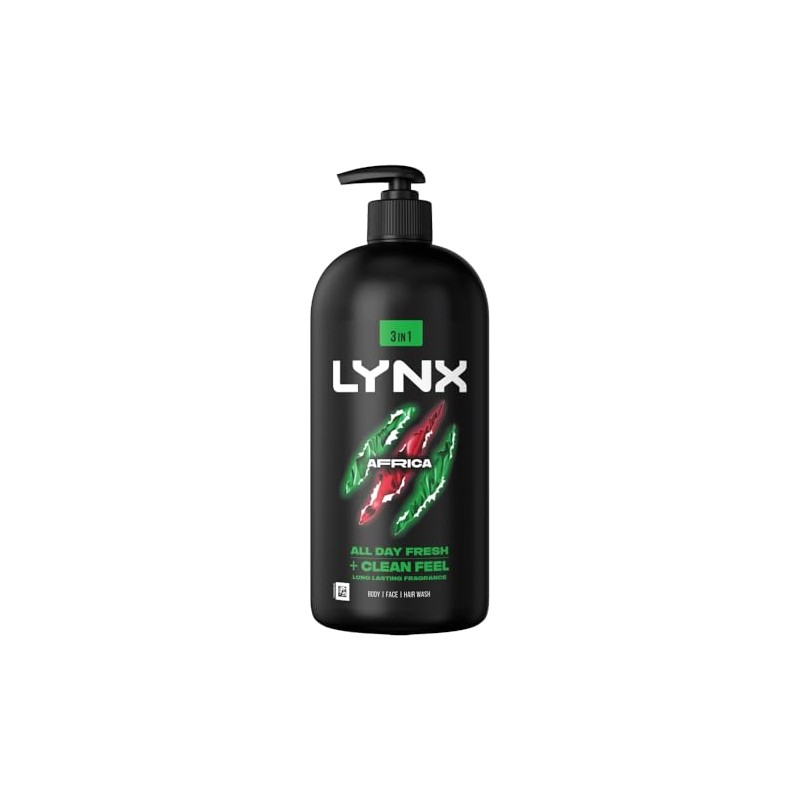 Lynx Pump Shower Gel Africa, 900ml