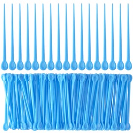 BEIQIYA 100pcs Brush Hair Roller Pick, Plastic Roller Pins for Women, Curler Locking Tools for Curling Styling Crochet- Blue