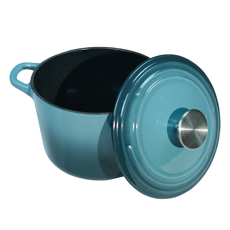 Flavehc Dutch Oven Pot with Lid 1.8 qt Cast Iron