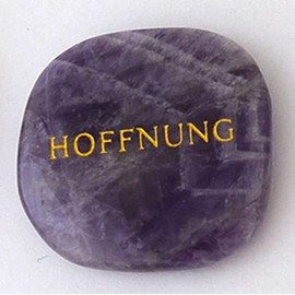 Amethyst Worry Stone "Hope"