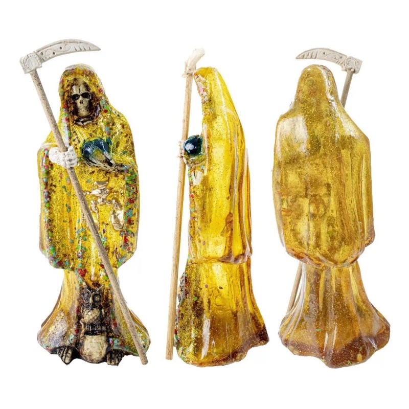 Imagen Santa Muerte Cristalina De 30cm X 12cm
