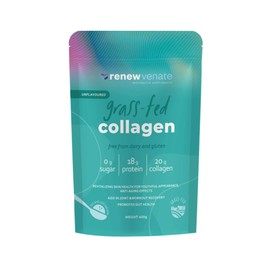 RenewVenate Grassfed Collagen Powder – Premium Hydrolyzed Protein for Hair, Skin, Nails & Joint Support – Non-GMO, Gluten-Free, Keto-Friendly 400g