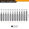 HARFINGTON 12pcs T1-T20H Torx Screwdriver Bit Set 5/32" Hex Shank