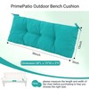 PRIMEPATIO Outdoor Bench Cushion Waterproof, Tufted Bench Seat Cushion 36