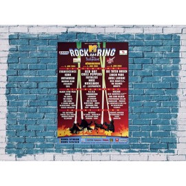 Rock AM Ring & Park - Dino Gesamtposter, Rock am Ring 2004 » Concert Poster | Live Concert Event | DIN A1