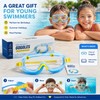 Kids Swim Goggles with Earplugs – Big Frame Anti-Fog No-Leak