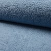 Cotton Teddy Sherpa Fleece Fabric Material - Dusty Blue, 1Mtr