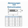 Metal Screws Self-Tapping Phillips Countersunk Flat Head Self Drilling Screws