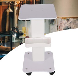 Beauty Rolling Trolley Cart Equipment Mobile Salon Spa Service Instrument Hairdressing Storage Tray Cart with Wheels White