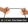 YQMAJIM Backup Camera Extension Cable,4 Pin 15.5 Ft Dash Cam